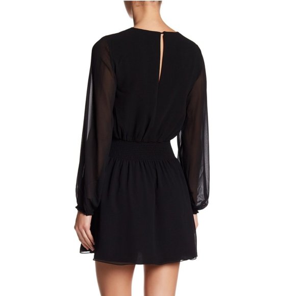 💙HP💙 Haute Hippie Smocked Waist Solid Mini Dress - Picture 5 of 16